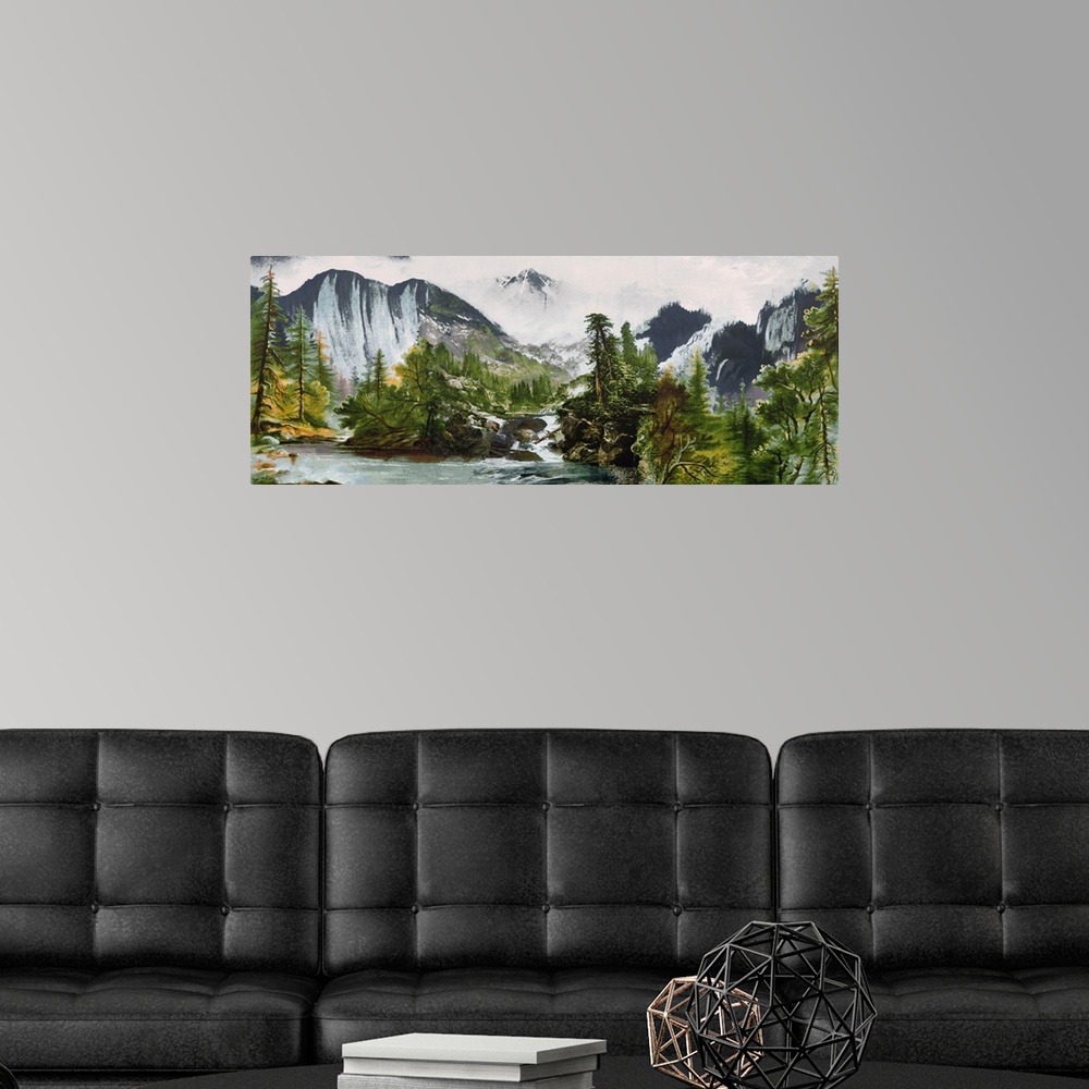 A modern room featuring Mountain Splendor