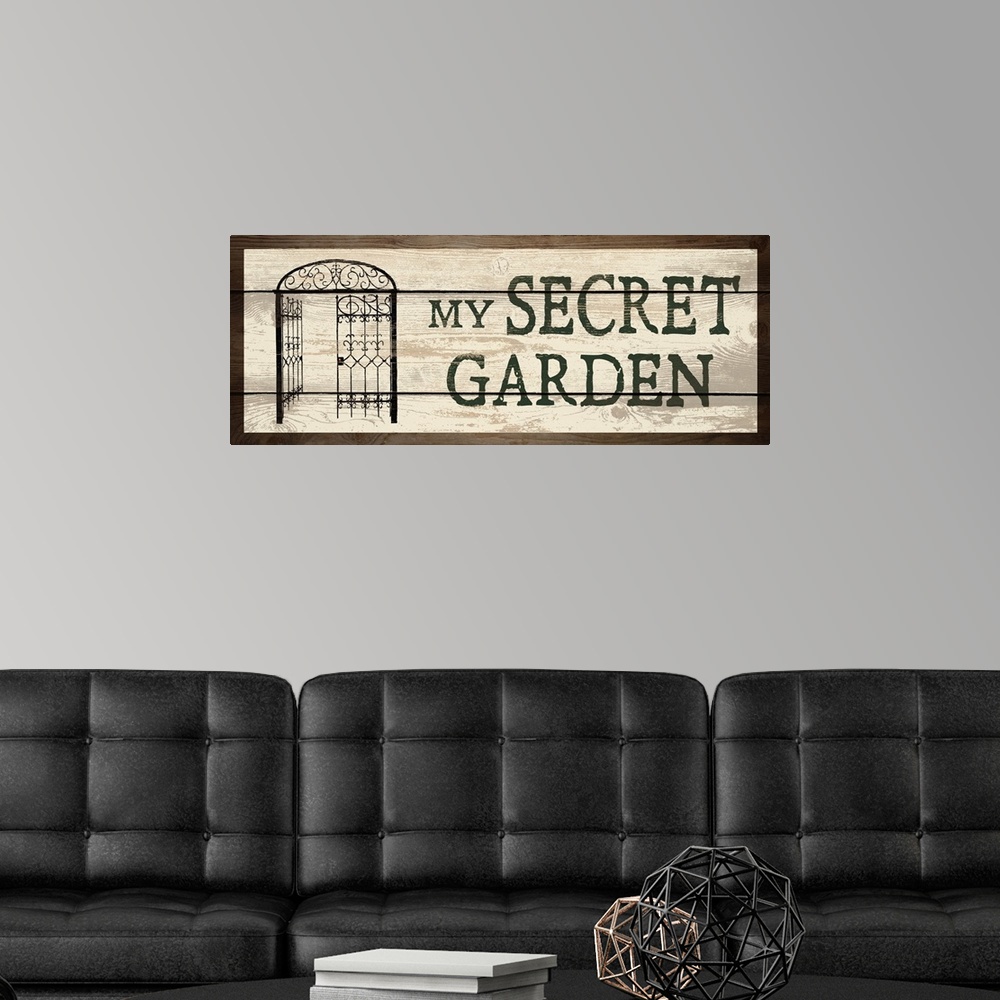 A modern room featuring My Secret Garden