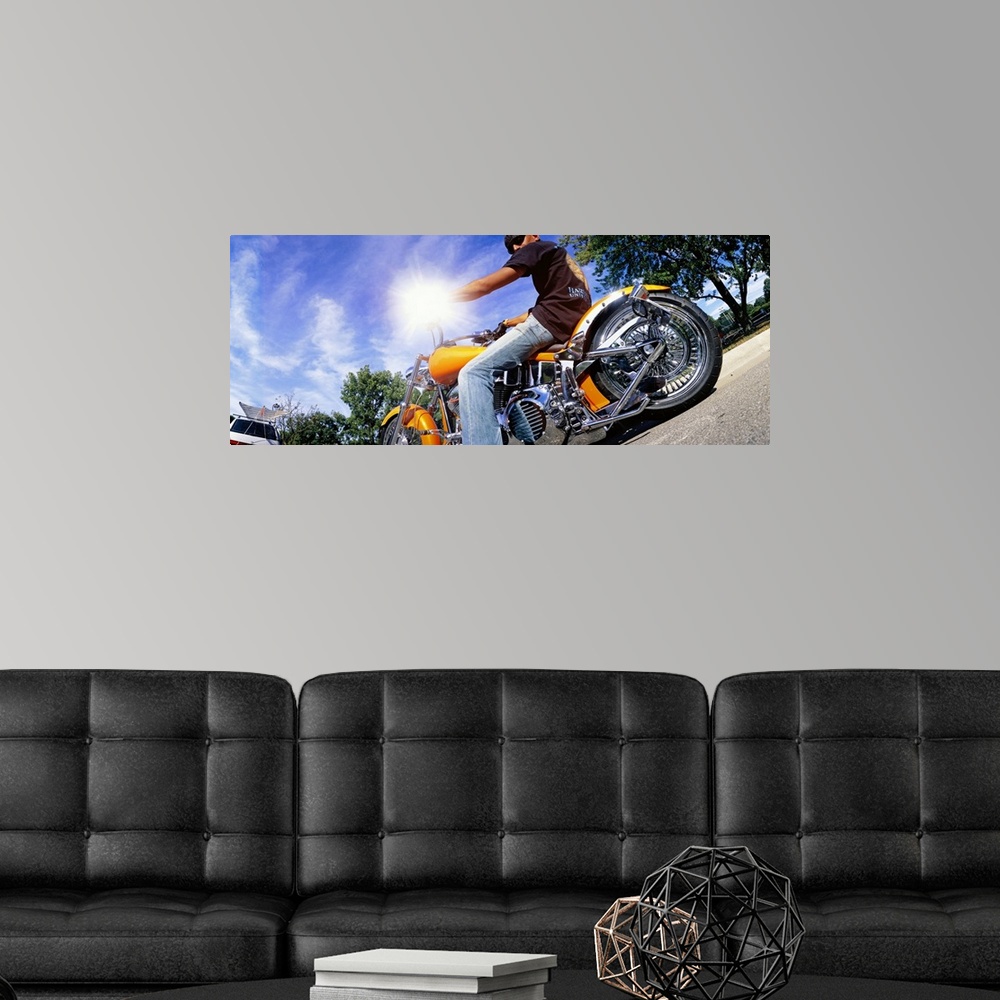 A modern room featuring Motorcycle Rider Milwaukee WI