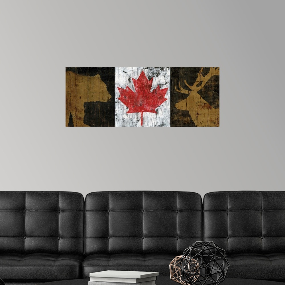 A modern room featuring Canada Trio Panel I