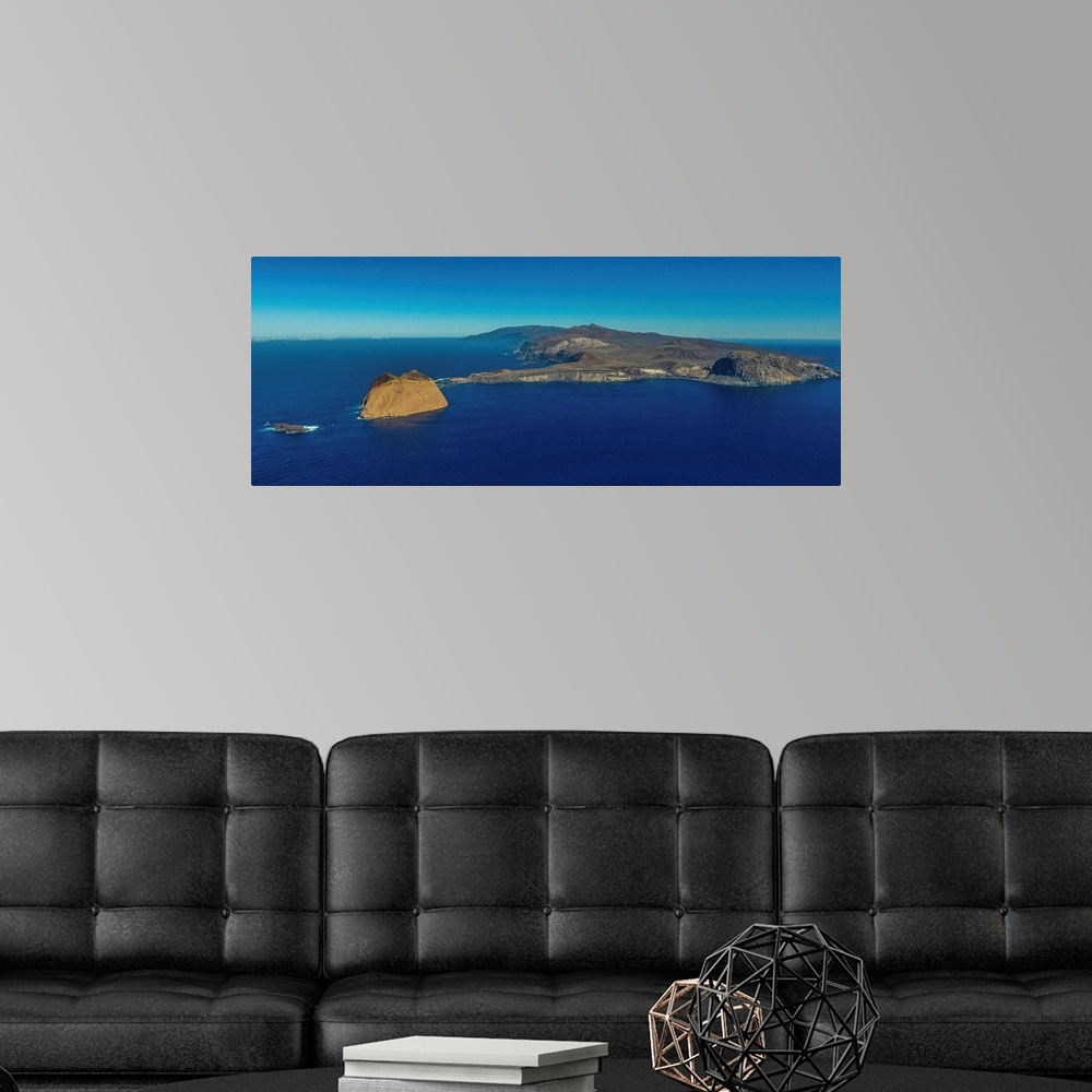A modern room featuring Guadalupe Island, Mexico. The infamous and remote Guadalupe island in Mexico.