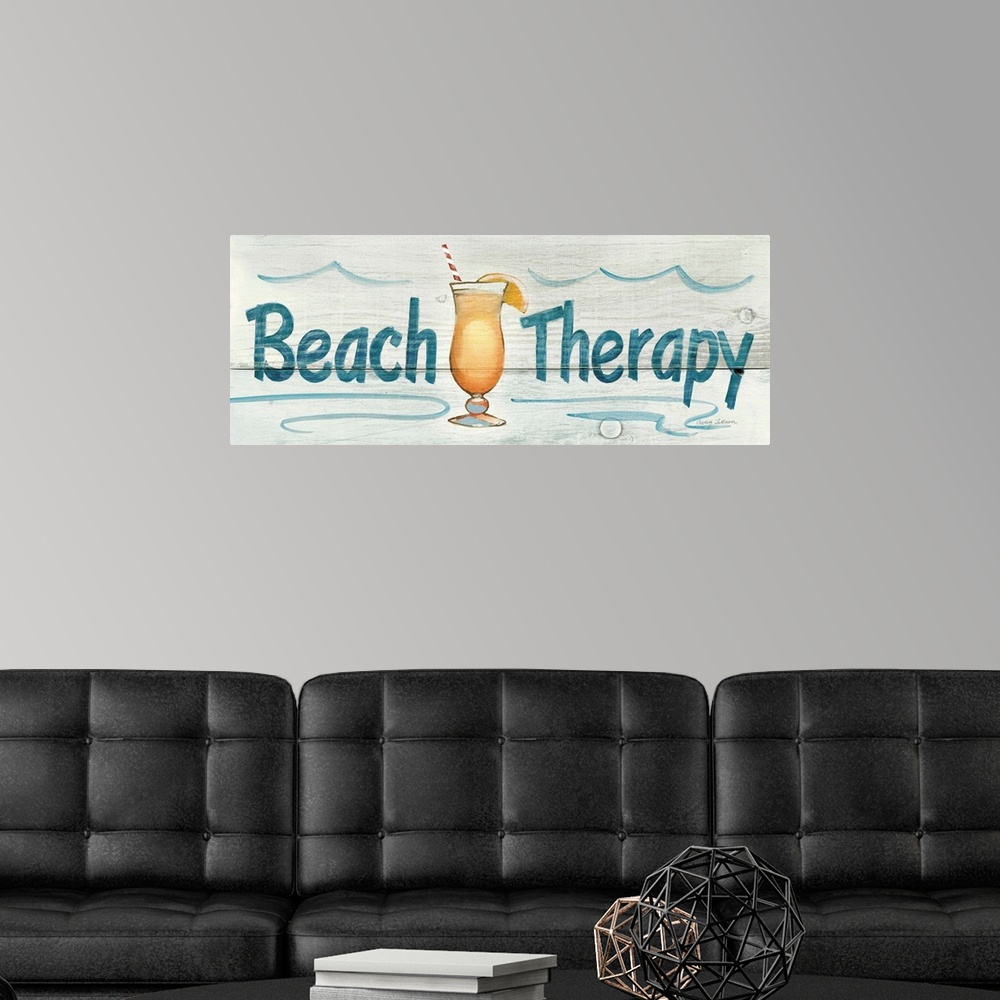 A modern room featuring Beach Therapy
