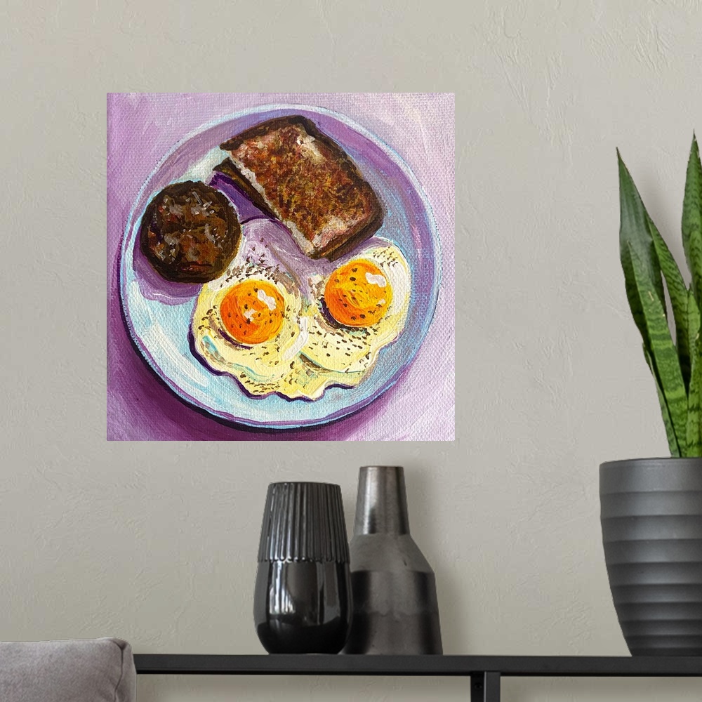 A modern room featuring Breakfast