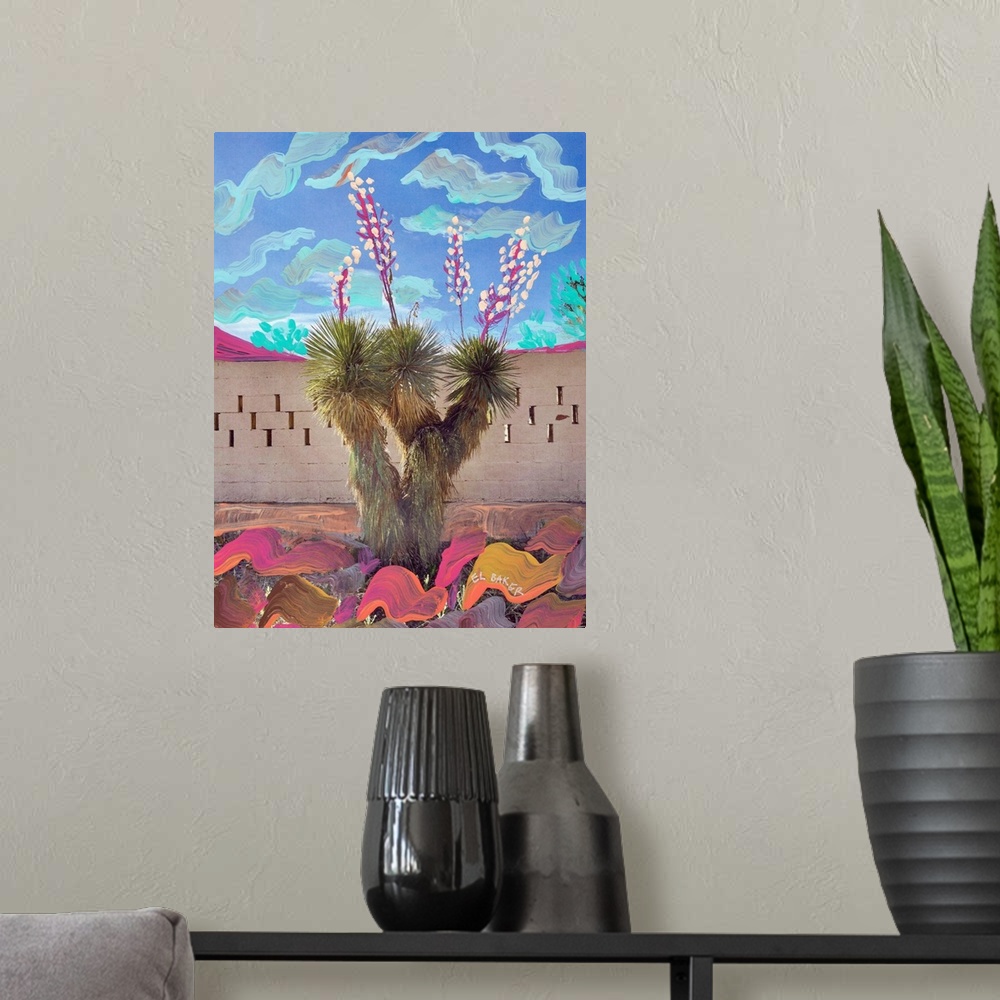 A modern room featuring Colorful Cacti