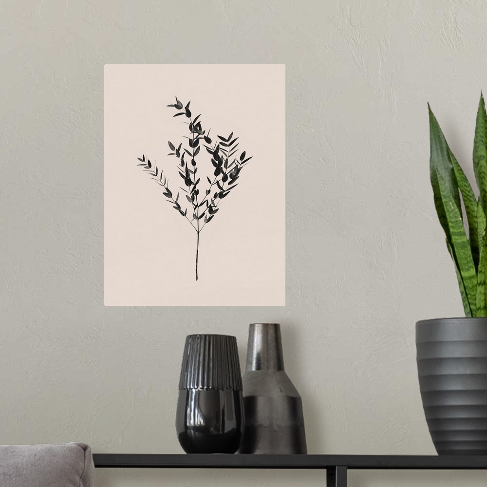 A modern room featuring Inky Botanical