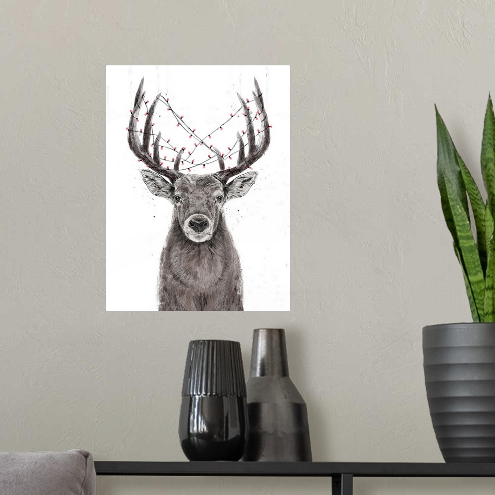 A modern room featuring Xmas Deer