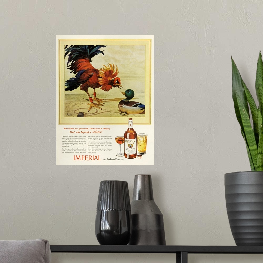 A modern room featuring 1940s USA Imperial  Magazine Advert