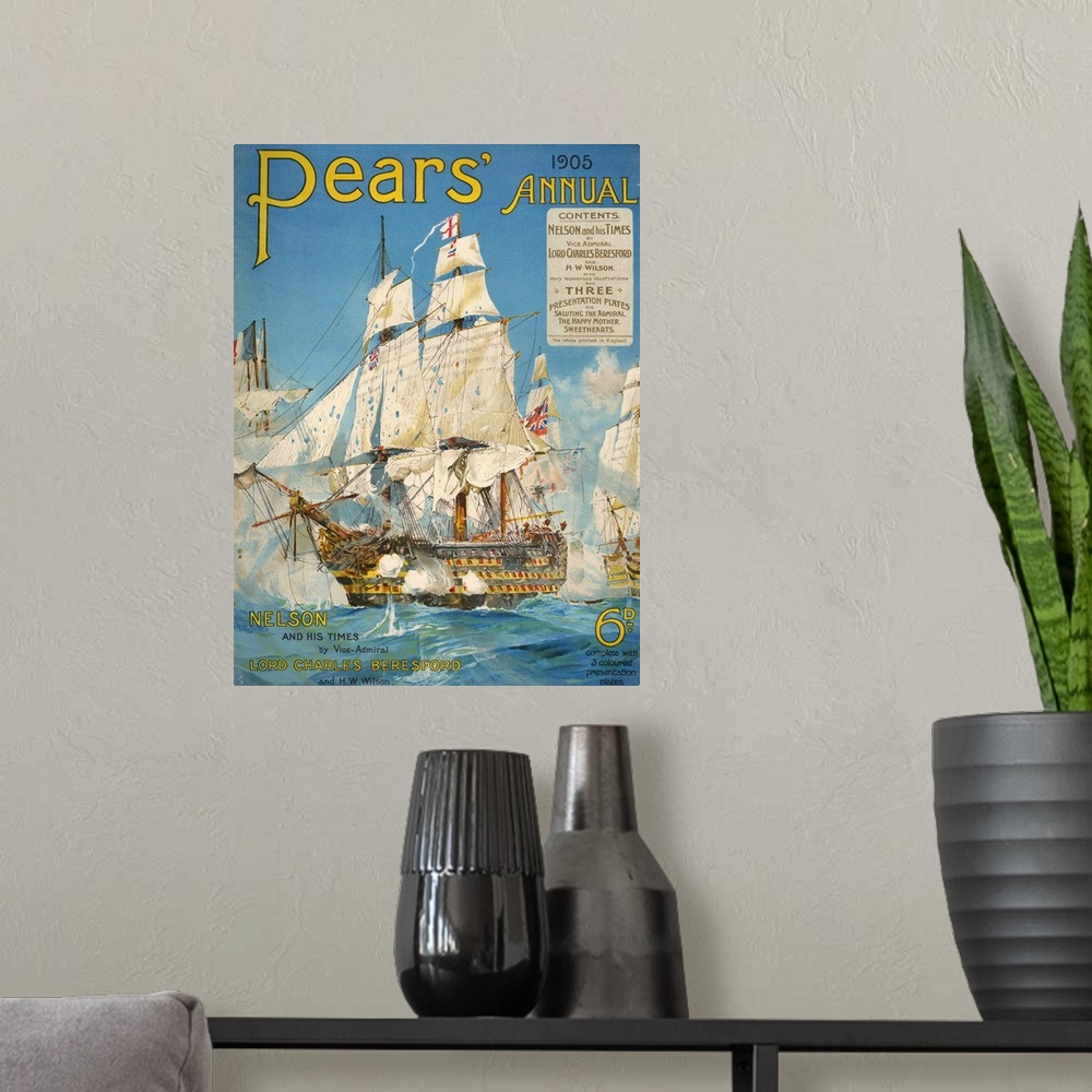 A modern room featuring Pears' Annual Cover