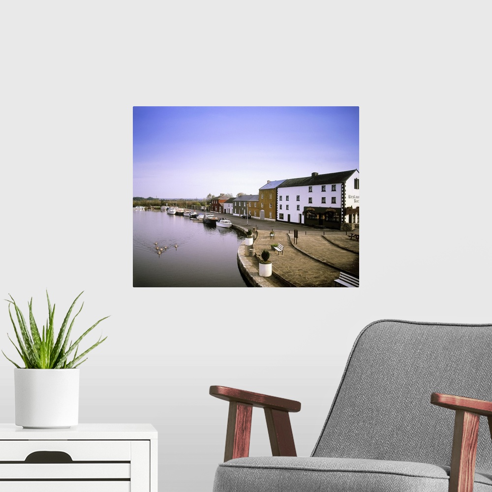 A modern room featuring Cloondara, County Longford, Ireland, Town At The End Of The Grand Canal
