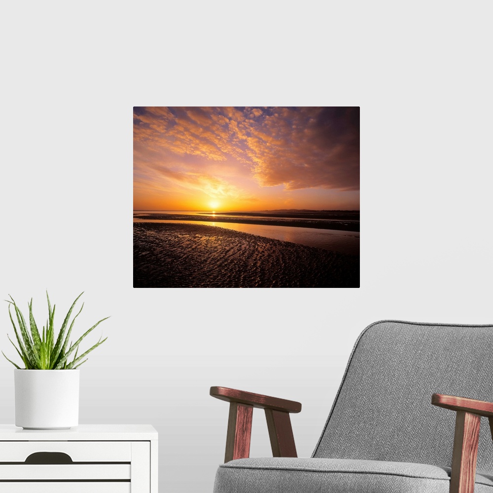 A modern room featuring Sunrise, Sandymount Strand Dun Laoghaire, County Dublin, Ireland