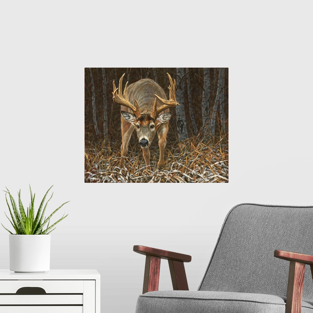 A modern room featuring Sneaky Buck