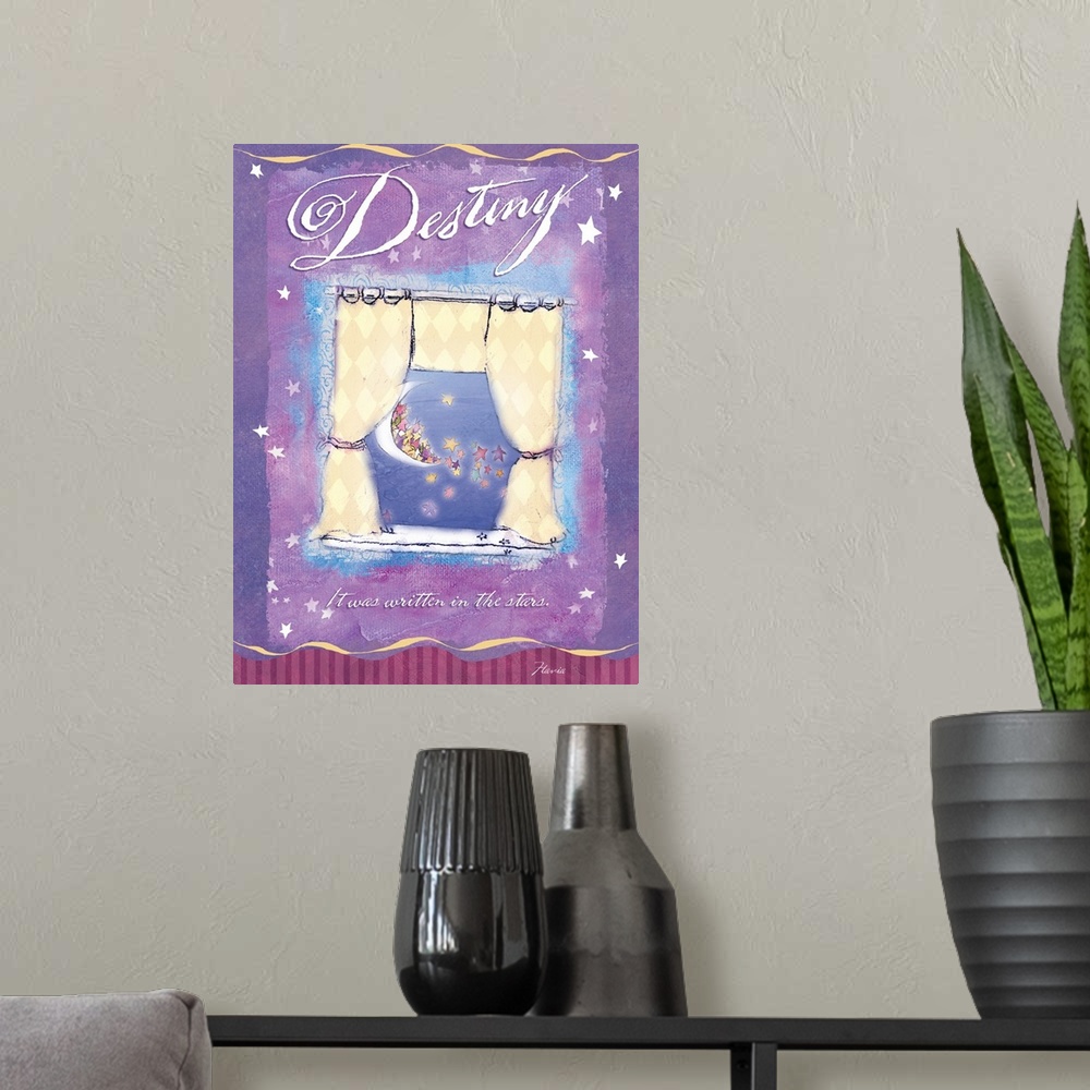 A modern room featuring Destiny Inspirational Print
