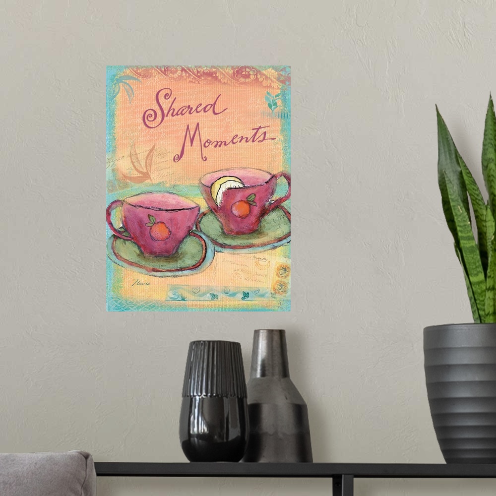 A modern room featuring Shared Moments Inspirational Print