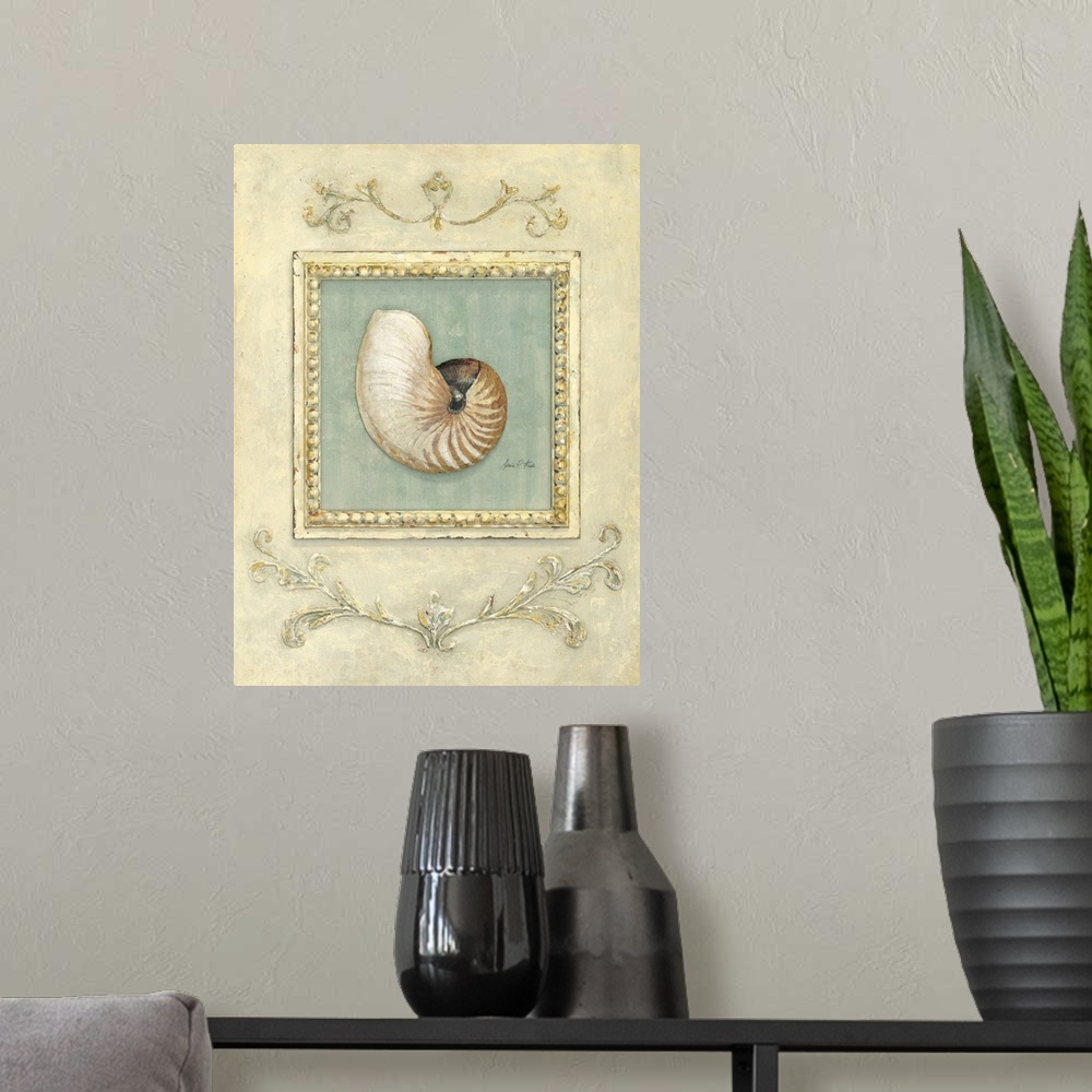 A modern room featuring Classic Seashell Detail