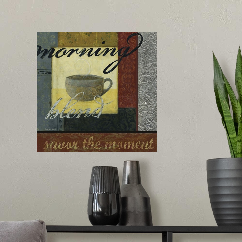 A modern room featuring Morning Blend