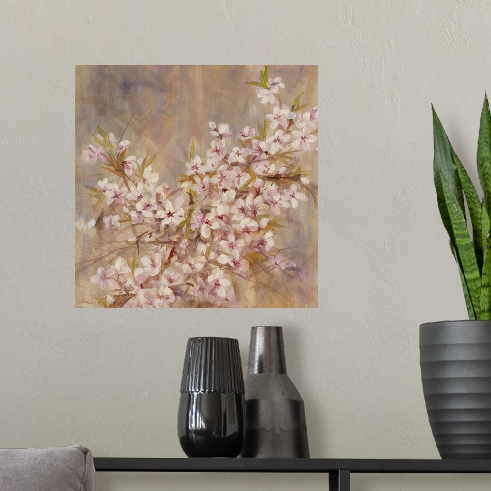 A modern room featuring Cherry Blossom I
