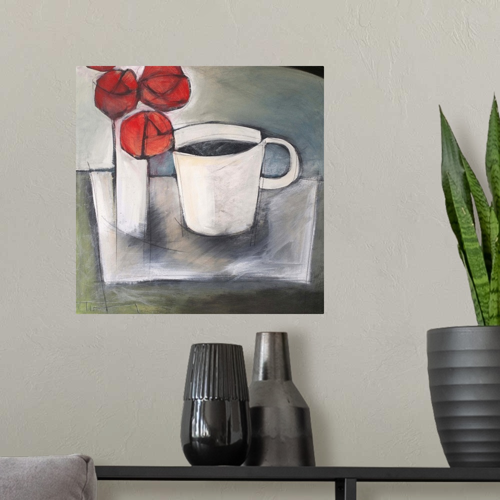 A modern room featuring Coffee And Roses