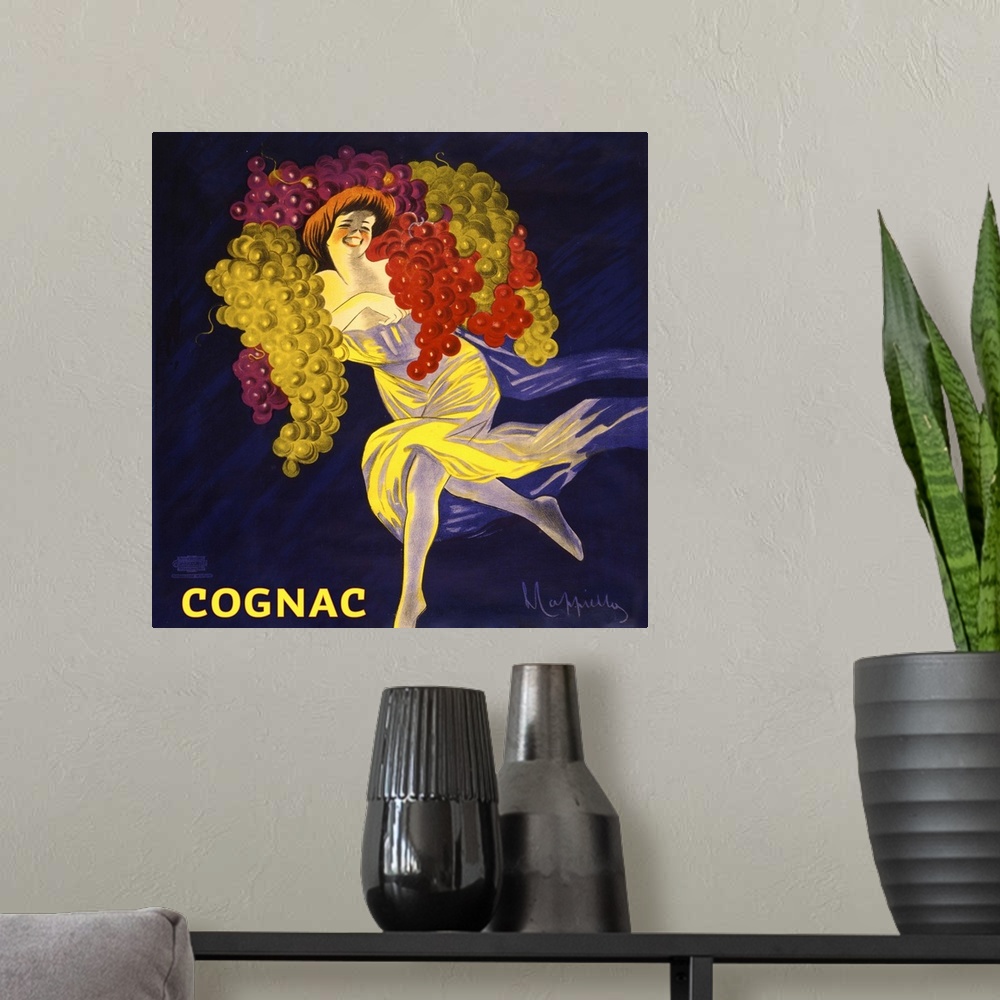A modern room featuring Cognac - Vintage Advertisement