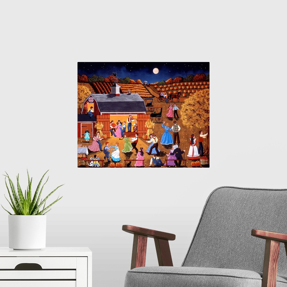 A modern room featuring Harvest Moon Dance
