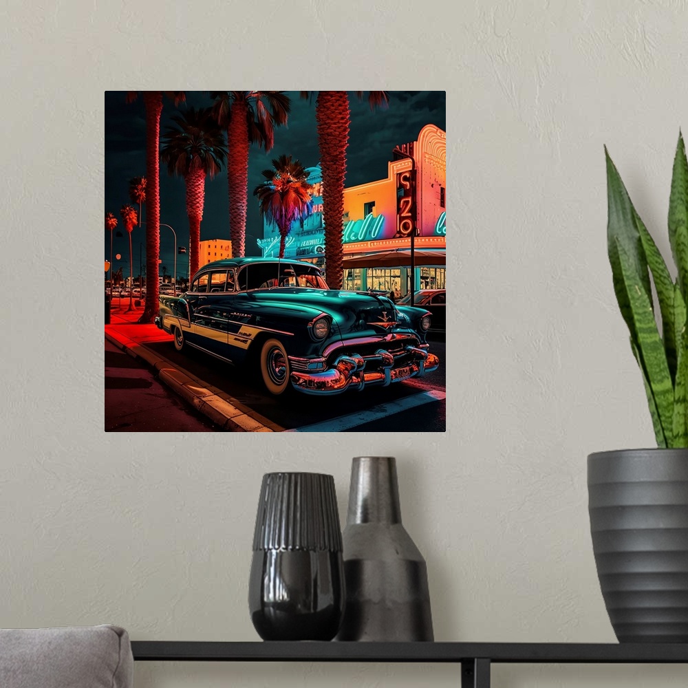 A modern room featuring Las Vegas Strip Cadillac 13