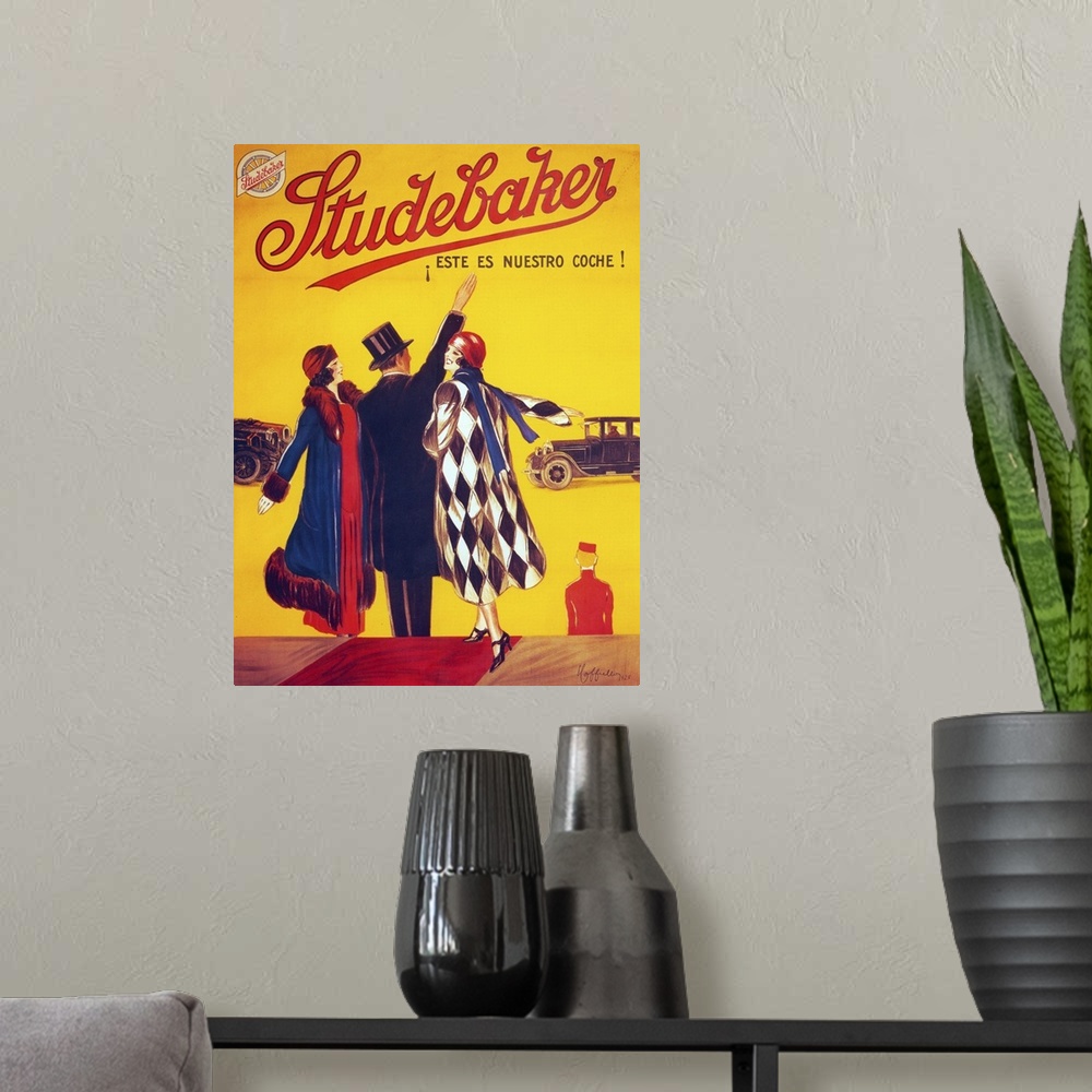 A modern room featuring Studebaker - Vintage Automobile Advertisement