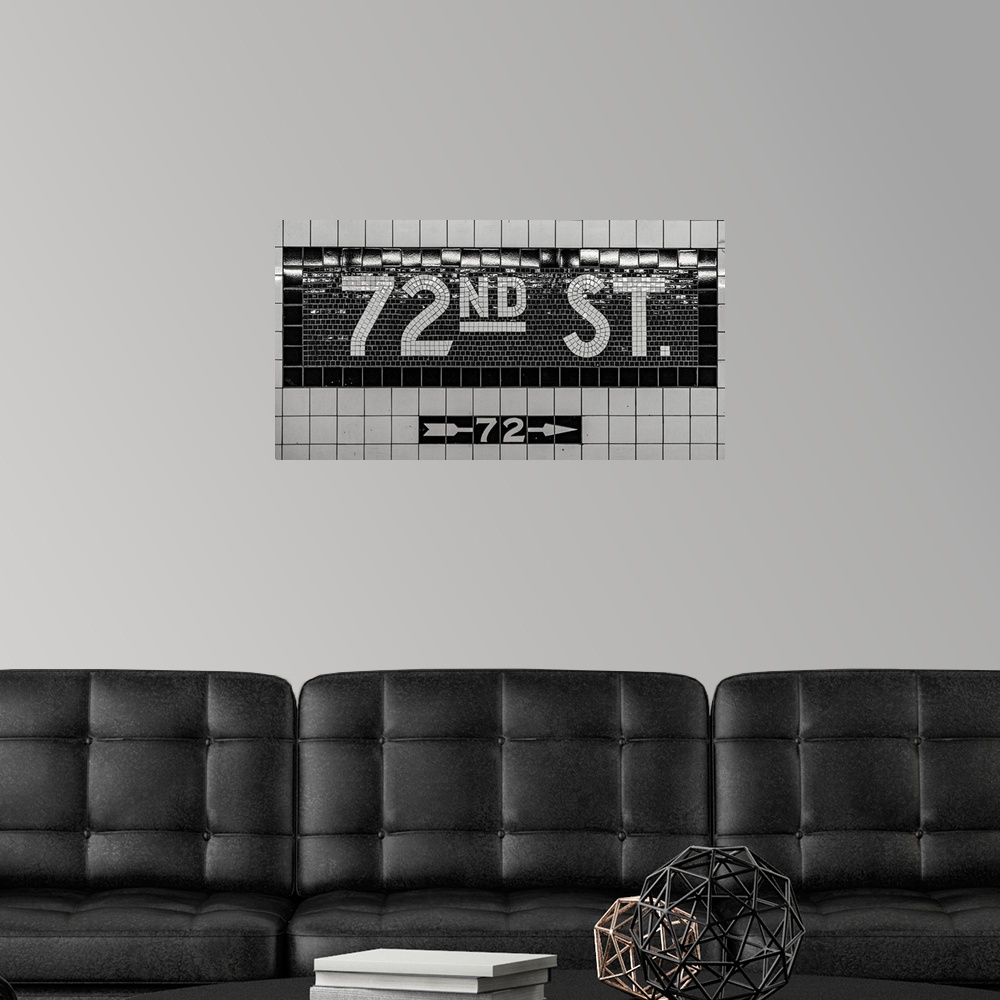 A modern room featuring New York City Subway Station At 72nd Street