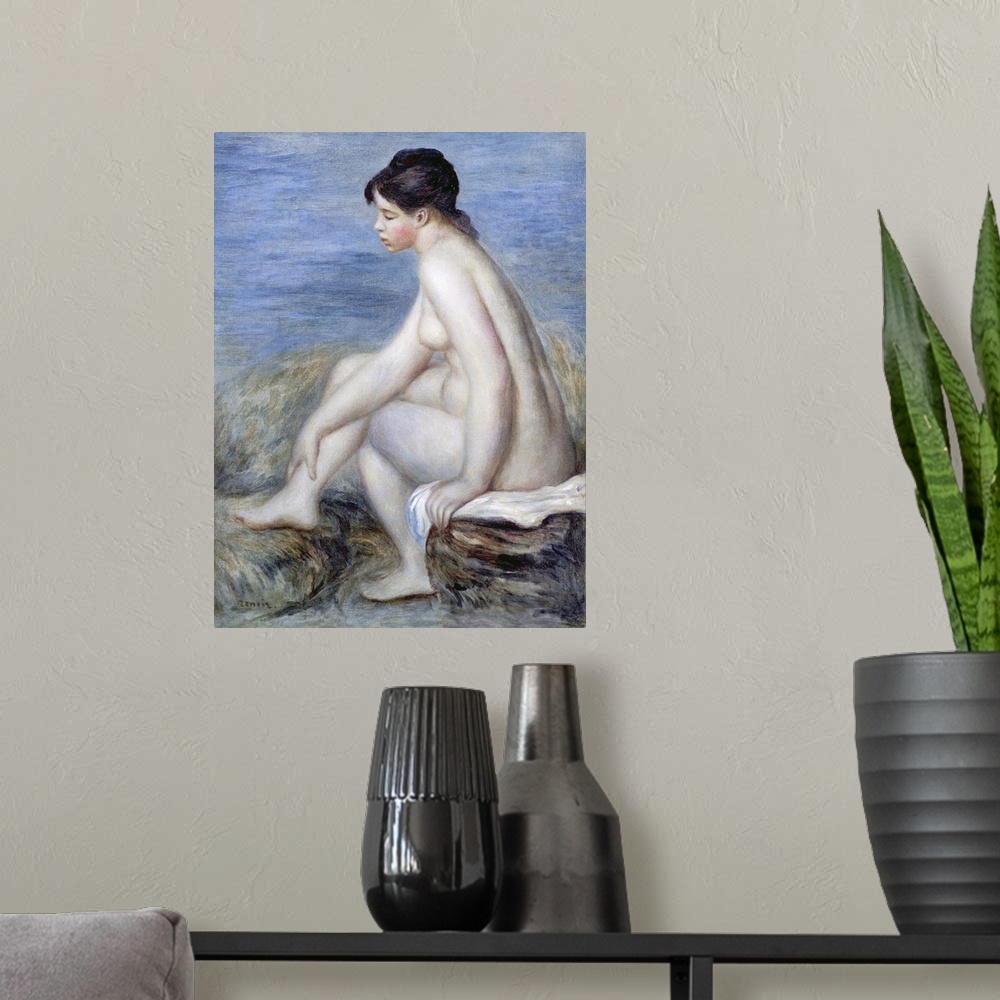 A modern room featuring Seated Bather