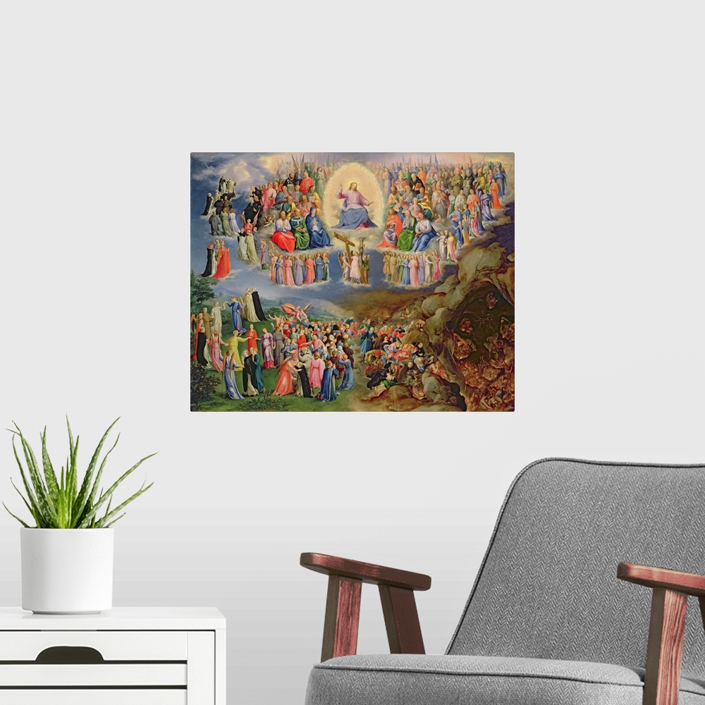 A modern room featuring The Last Judgement