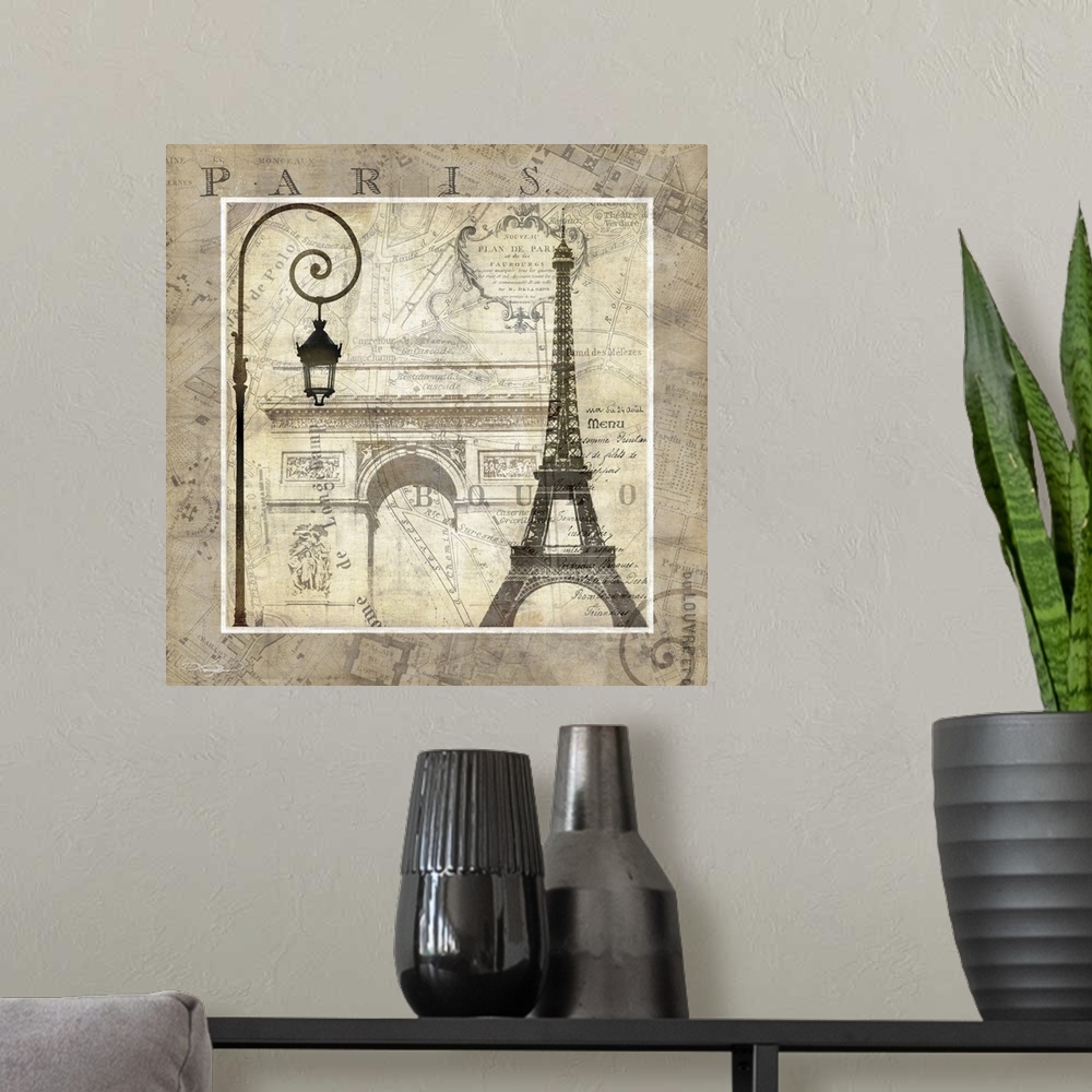 A modern room featuring Paris Holiday
