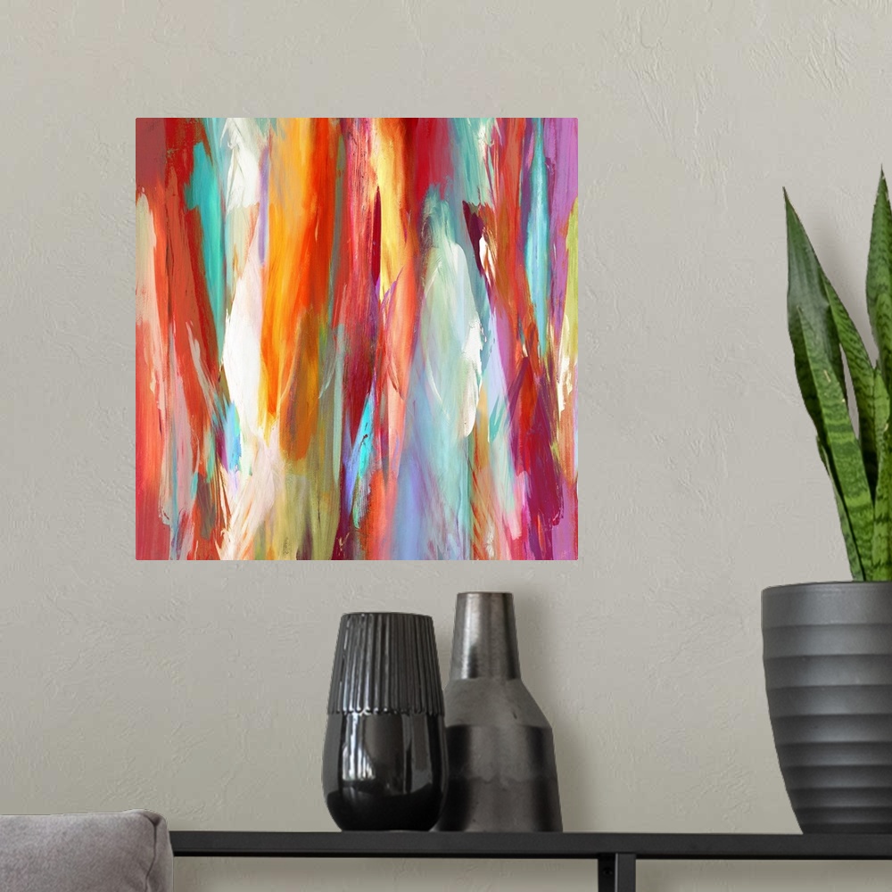 A modern room featuring Abstract Blend III