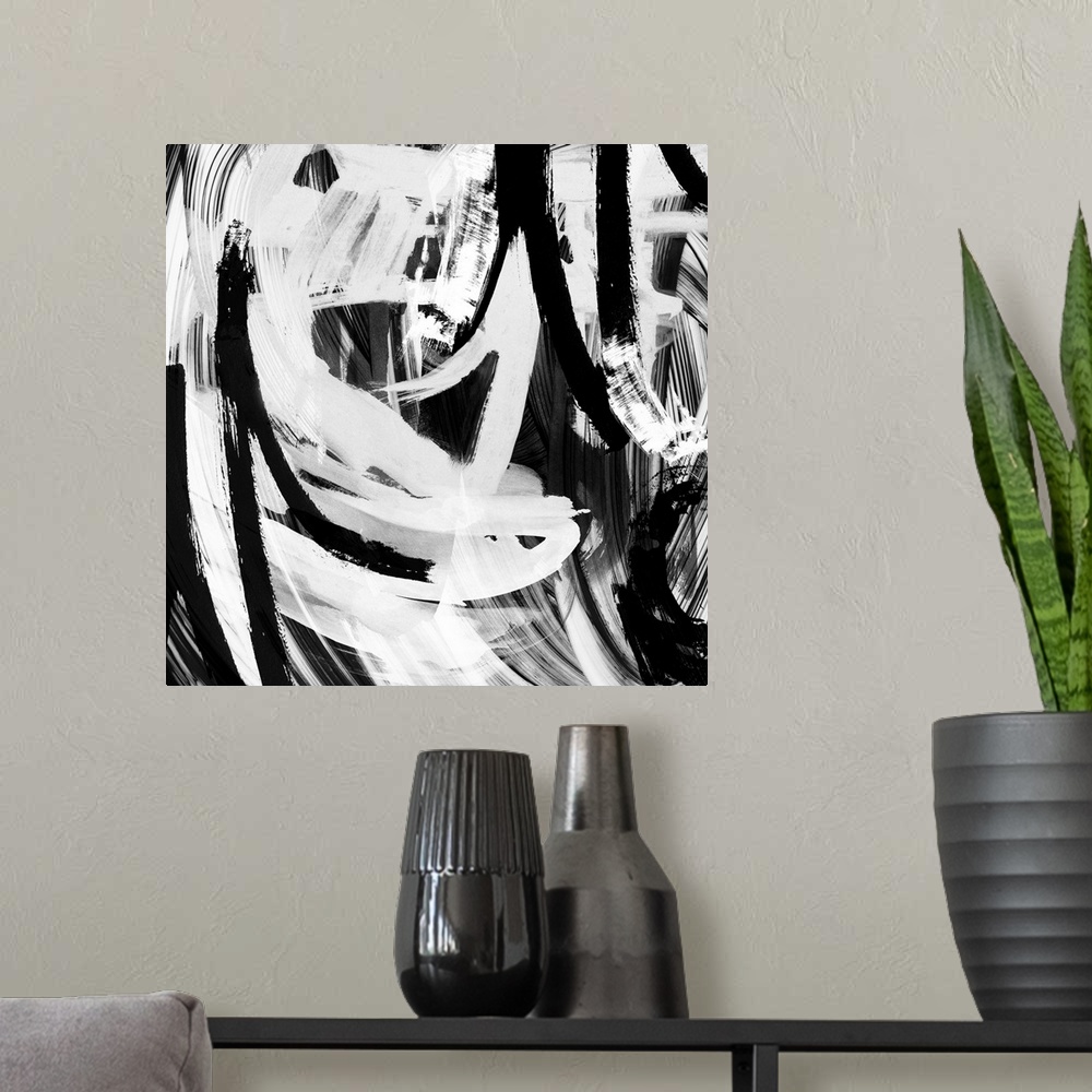 A modern room featuring Abstract Mix Brush 2