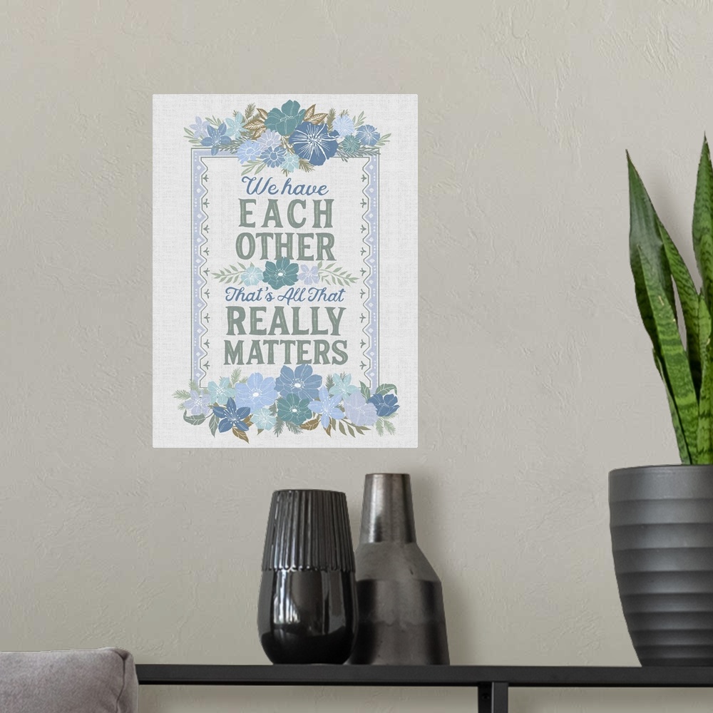 A modern room featuring A soft, delicate, and inspirational message for any docor during these changing times