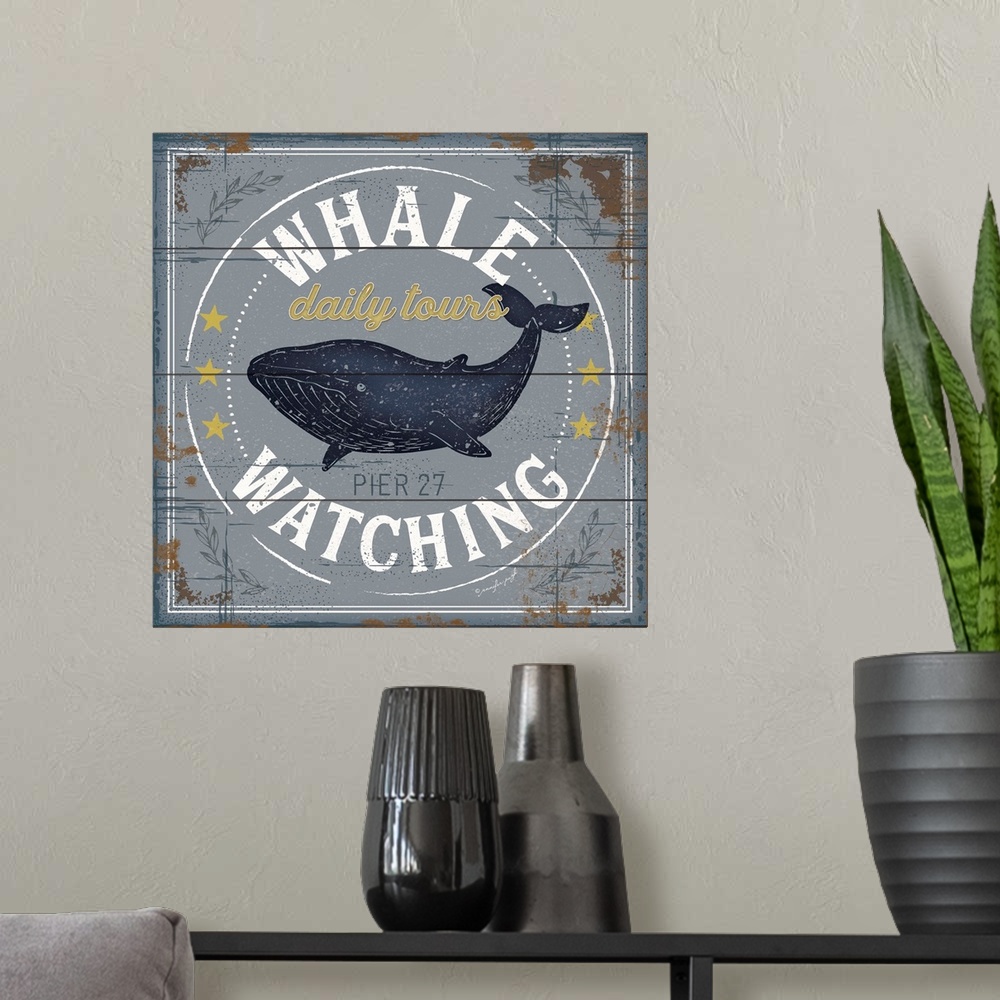 A modern room featuring Whale Watching