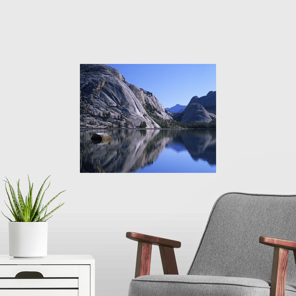 A modern room featuring USA, California, Yosemite National Park, Tenaya Lake.