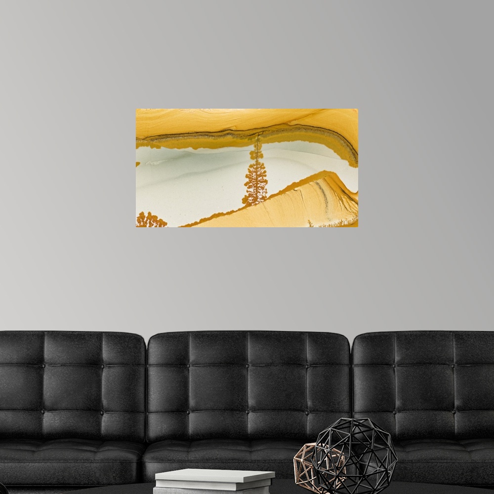 A modern room featuring USA, Oregon. Close-up of Owyhee Picture Jasper stone.