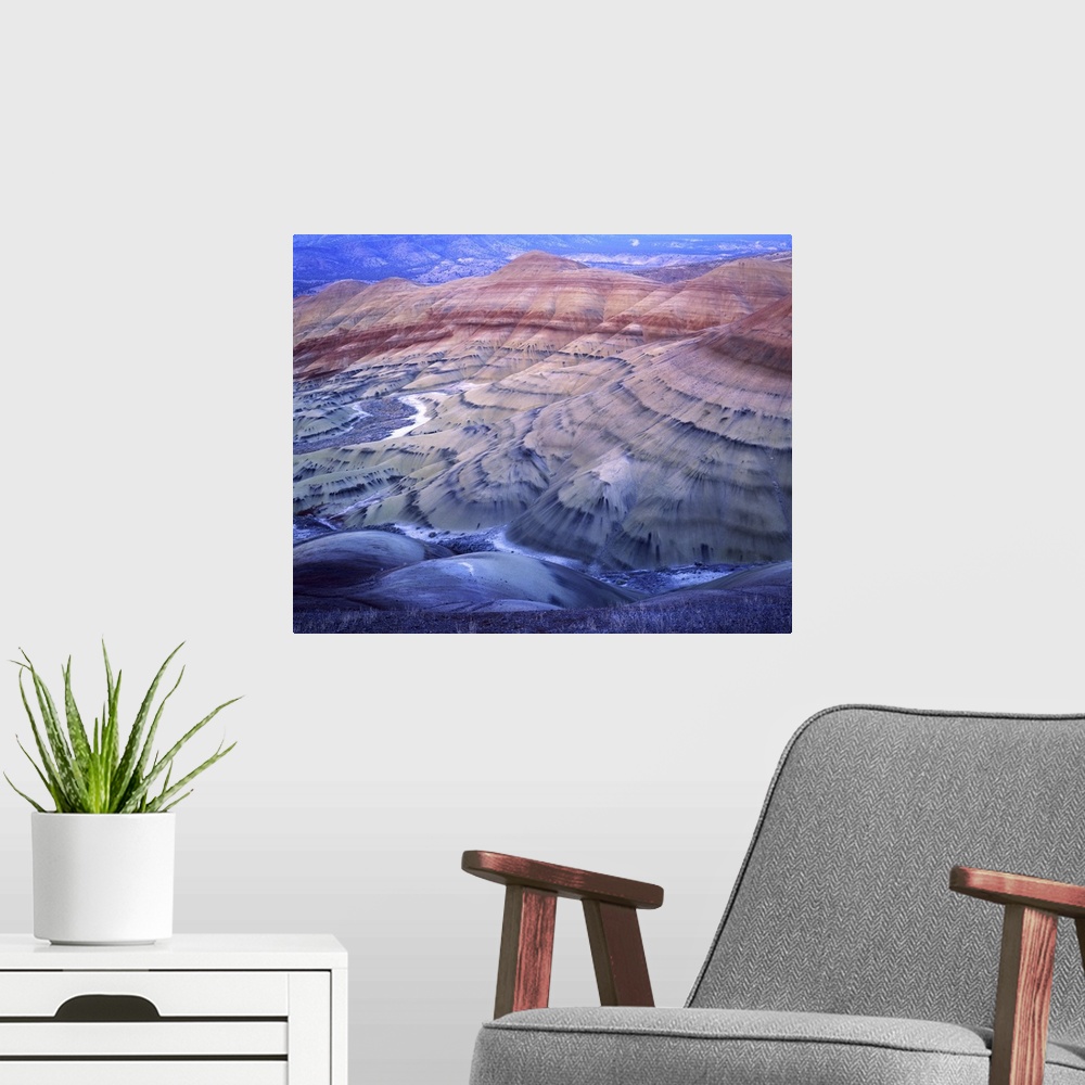 A modern room featuring USA, Oregon, John Day Fossil Beds National Monument, Painted Hills