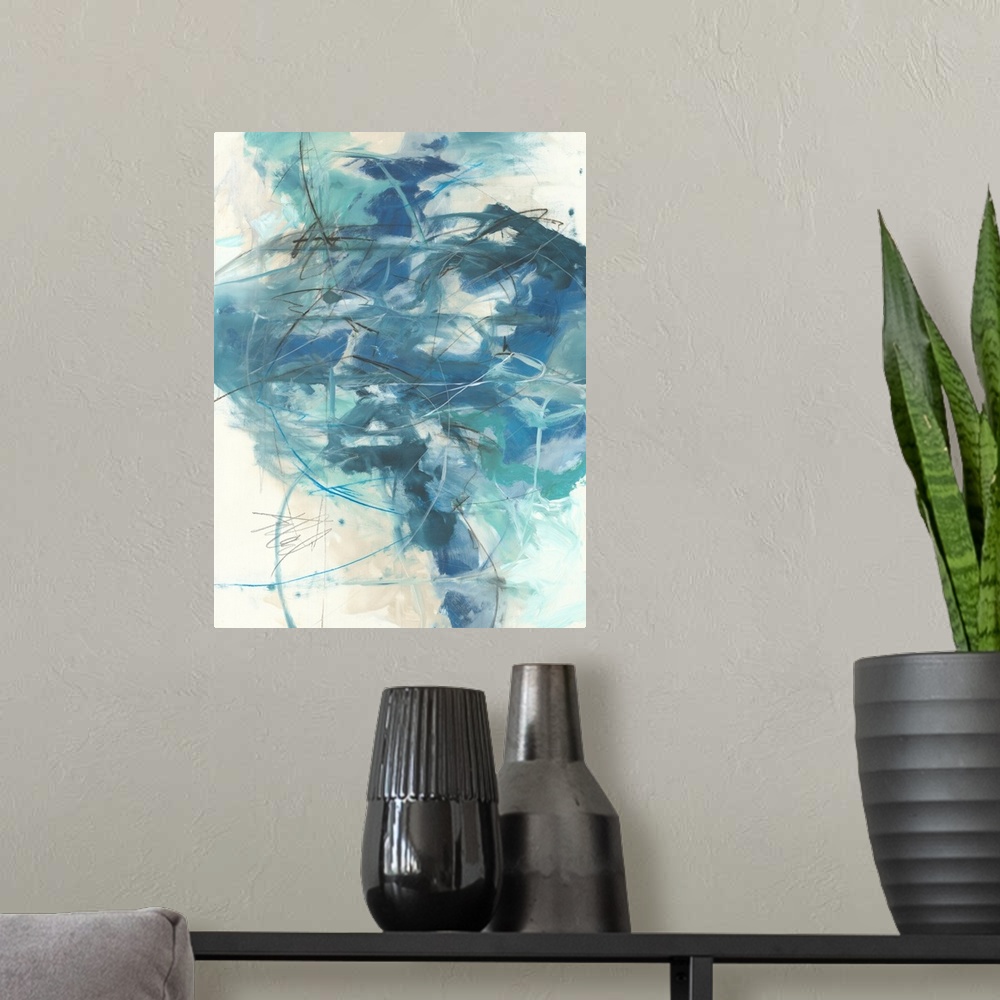 A modern room featuring Abstract #117