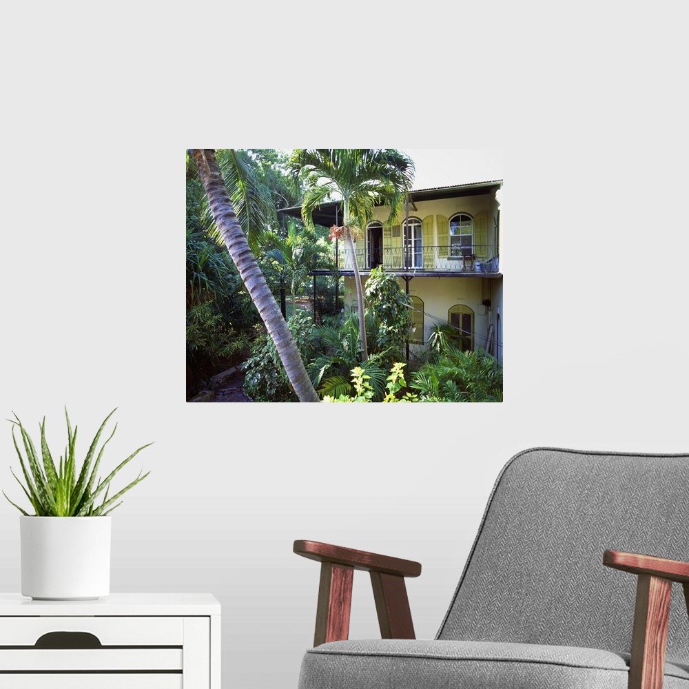 A modern room featuring Florida, Florida Keys, Key West, Ernest Hemingway's house