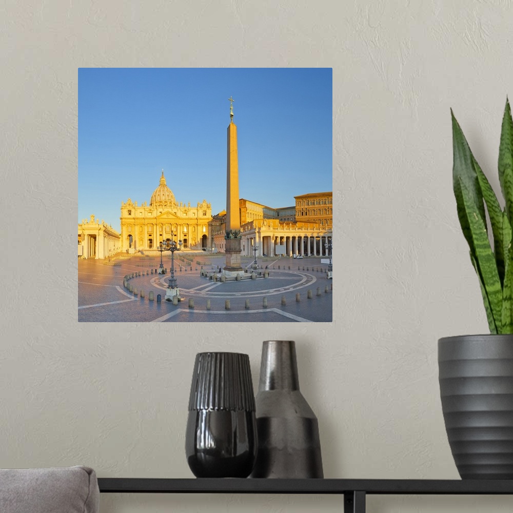A modern room featuring Italy, Latium, Vatican City, Roma district, Rome, Saint Peter's Square, Saint Peter's Basilica
