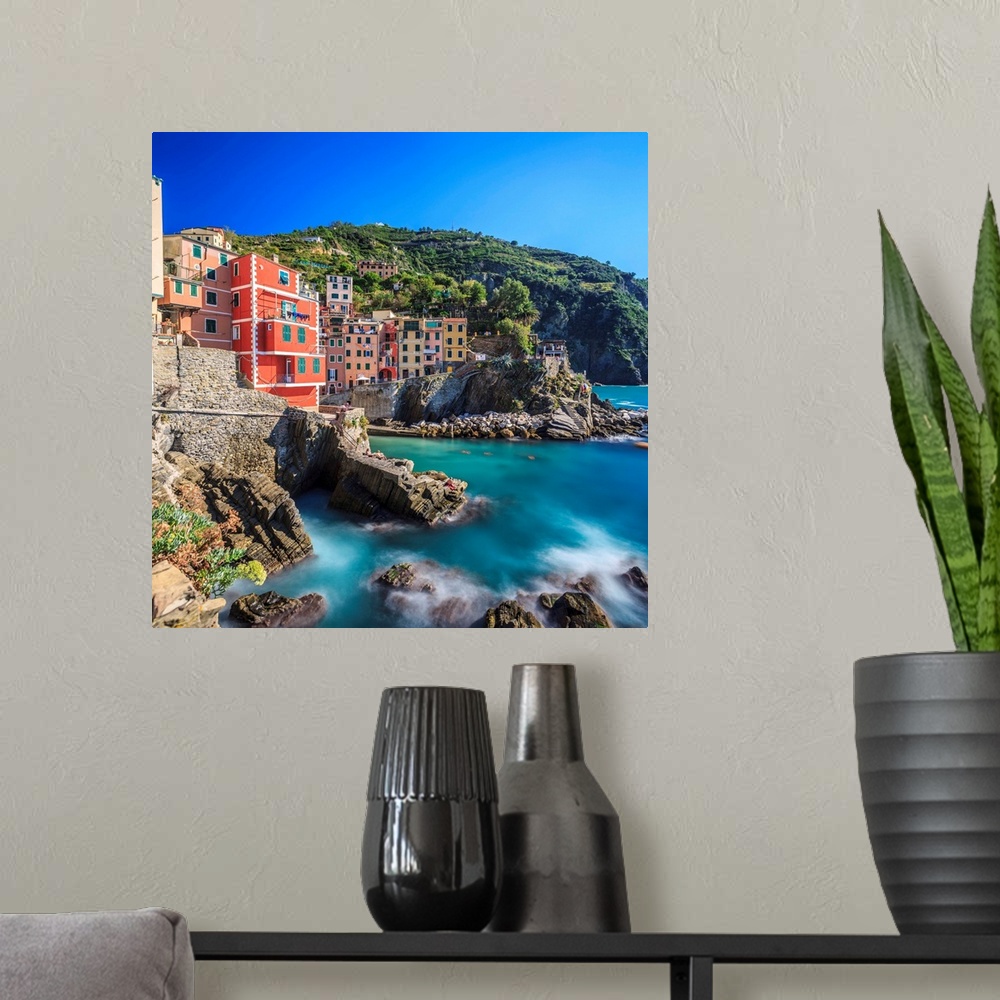A modern room featuring Italy, Liguria, Ligurian sea, Ligurian Riviera, Parco Nazionale delle Cinque Terre, La Spezia dis...