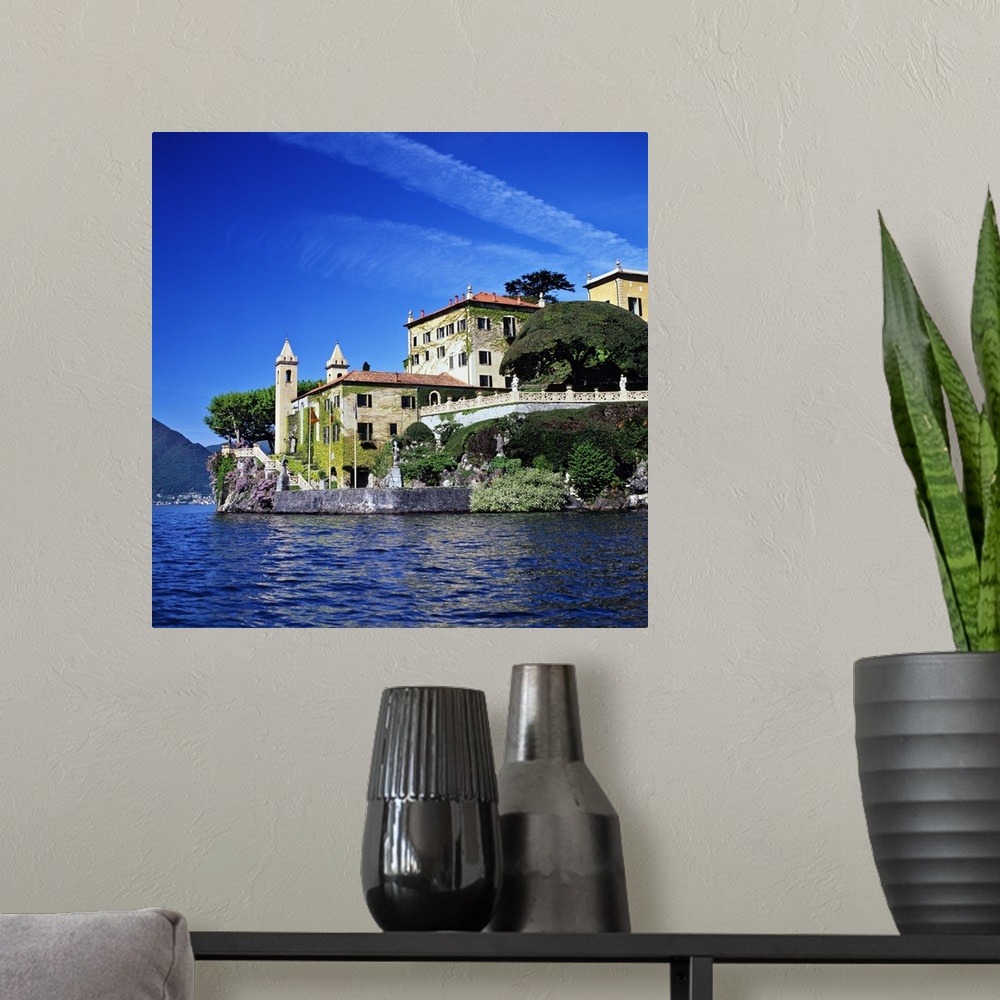 A modern room featuring Italy, Lombardy, Como Lake, Lenno, Mediterranean area, Como district, Travel Destination, Villa B...