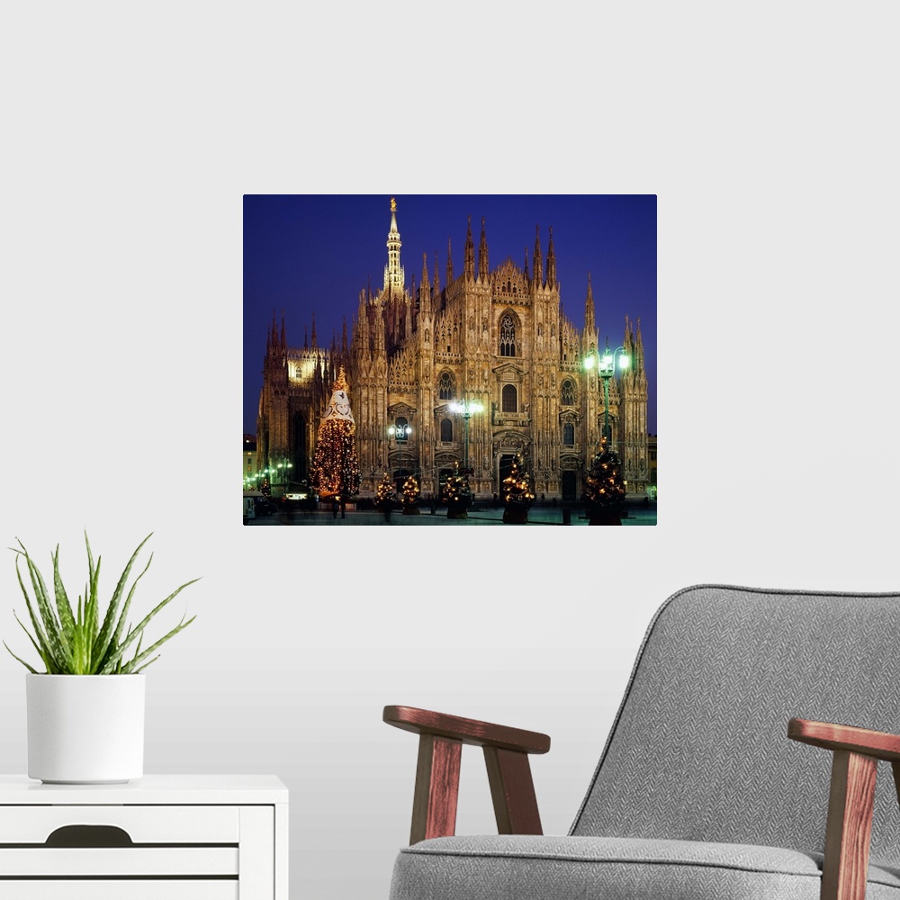 A modern room featuring Italy, Milan, The Cathedral at Christmas