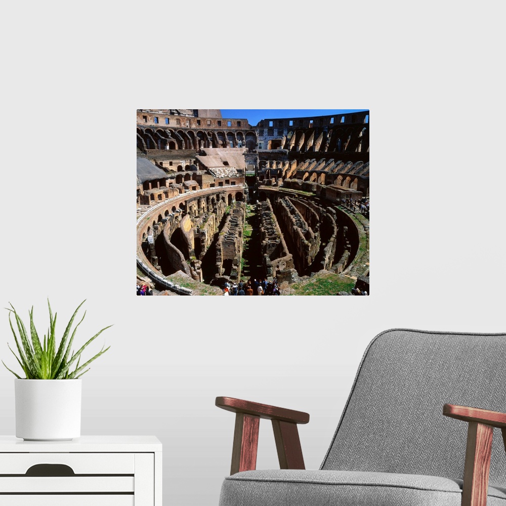 A modern room featuring Italy, Rome, Coliseum, interior