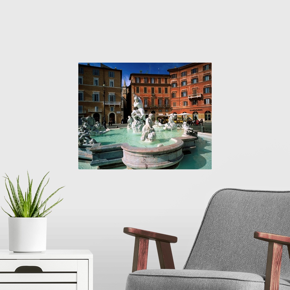 A modern room featuring Italy, Rome, Piazza Navona