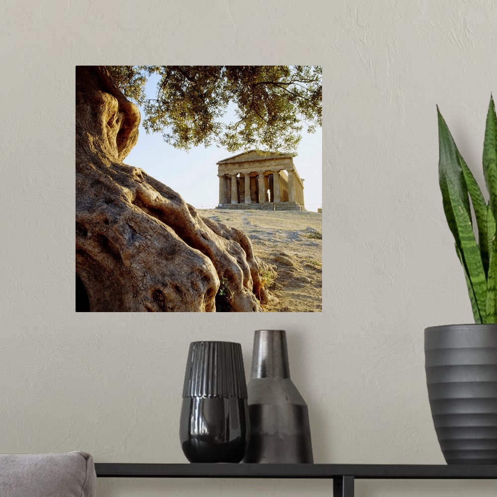 A modern room featuring Italy, Sicily, Agrigento, Valley of the Temples, Temple of Concordia