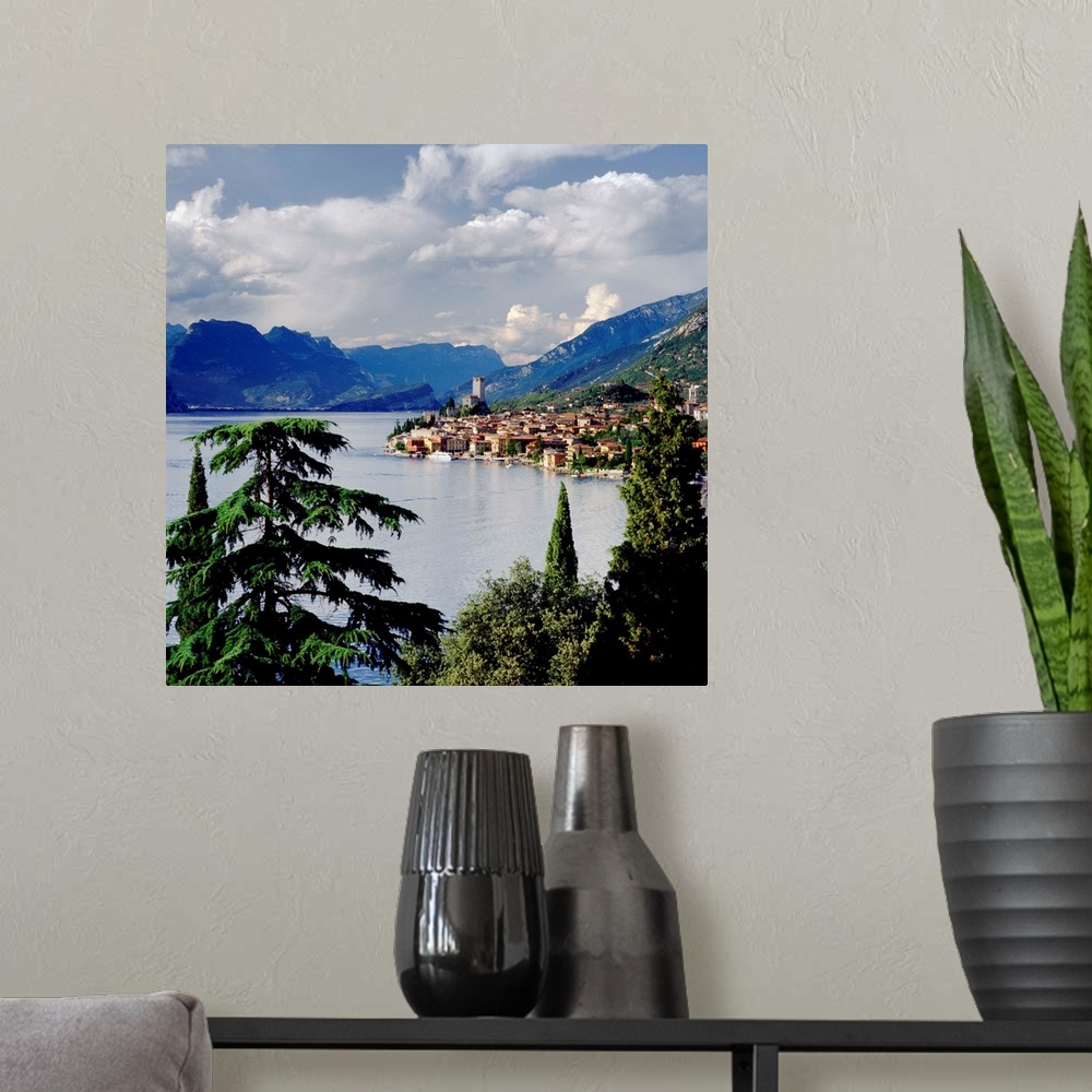 A modern room featuring Italy, Veneto, Garda Lake, Malcesine, Mediterranean area, Verona district, Travel Destination, .