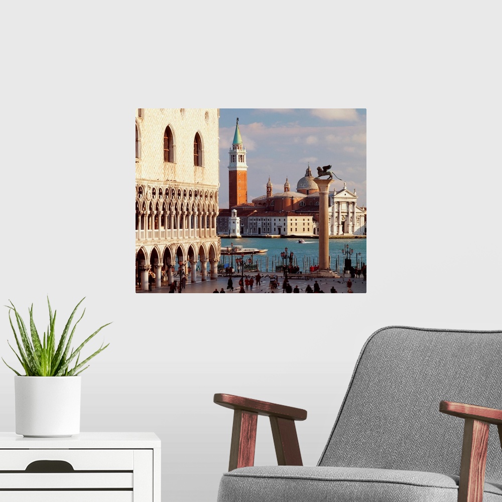 A modern room featuring Italy, Venice, St. Mark's Campanile and Palazzo Ducale