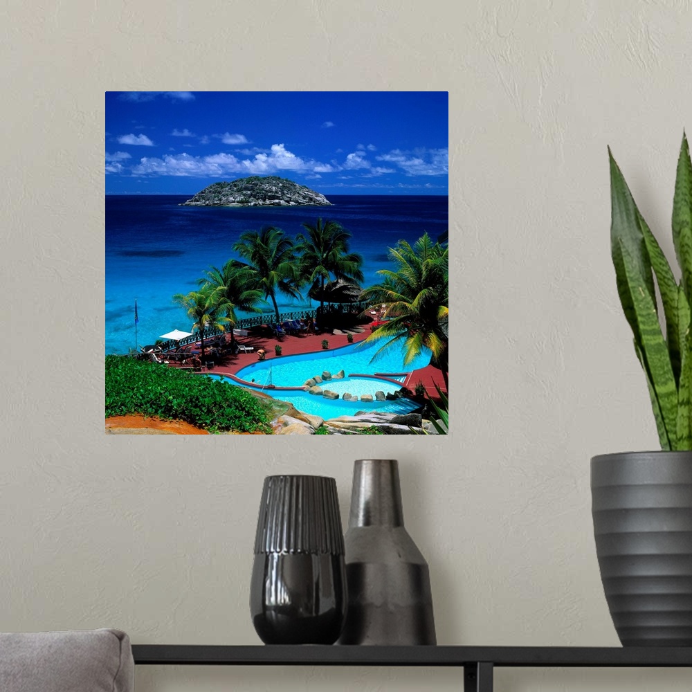 A modern room featuring Seychelles, Mahe, Grand Anse, Equator Grand Anse Residence Hotel