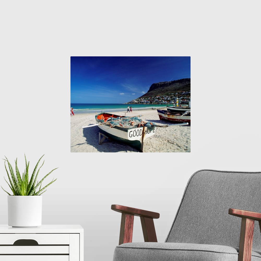 A modern room featuring South Africa, Cape Peninsula, Fish Hoek beach