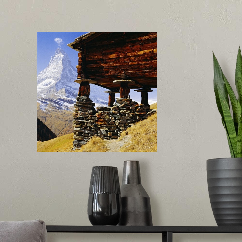 A modern room featuring Switzerland, Valais, Zermatt, Matterhorn (Cervino)